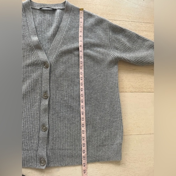 Jenni kayne cashmere oversized cocoon cardigan 100% cashmere gray S - Picture 8 of 10